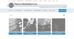 Desktop Screenshot of fourandtwentymusic.com