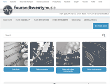 Tablet Screenshot of fourandtwentymusic.com
